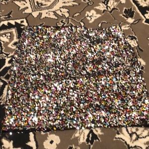 H&M Multicolored Sequin Skirt